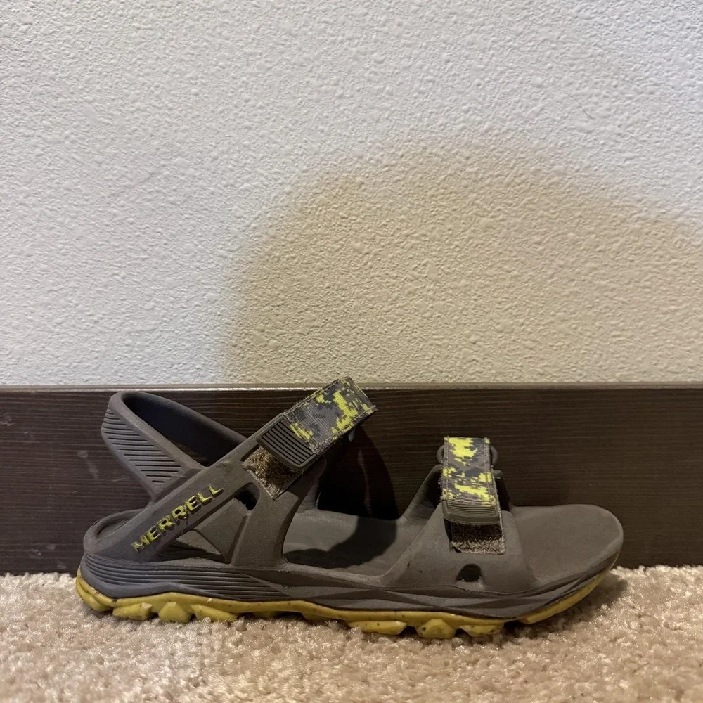 Merrell Sandals Shoes Boys Size 1 Gray Hydro Drift Water Slingback Trail